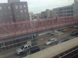 The Berry Street loft is to the right of the building in the foreground.