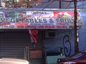 Don Panchitos. Vegetables, fruits, and cowboy boots.