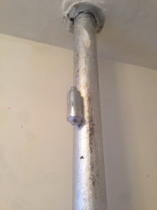 The pipe that almost burned me.