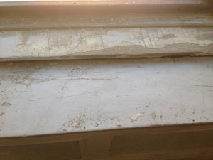 This is what the sills and covers looked like at first.