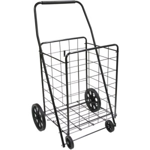 Cheap cart with little wheels.