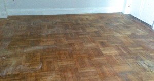 sanded floor