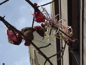 same balloons yesterday.