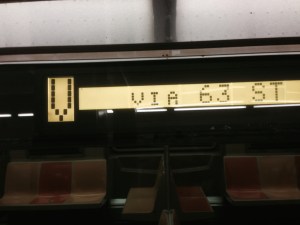 I saw this train at Second Ave a couple of months ago. I couldn't decide if it was a ghost or a mistake.