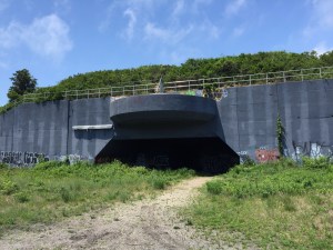 There used to be a 16-inch naval gun in there.