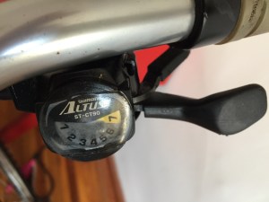 Rapid-fire gearshift. 