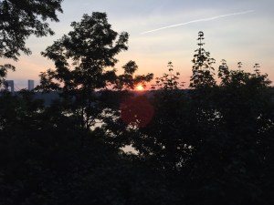 Sunset on the Hudson.