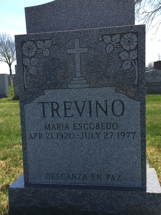 Mama's gravestone